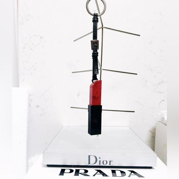 Auth. Prada Rare Trick Acrylic Lipstick Keychain - Picture 8 of 13